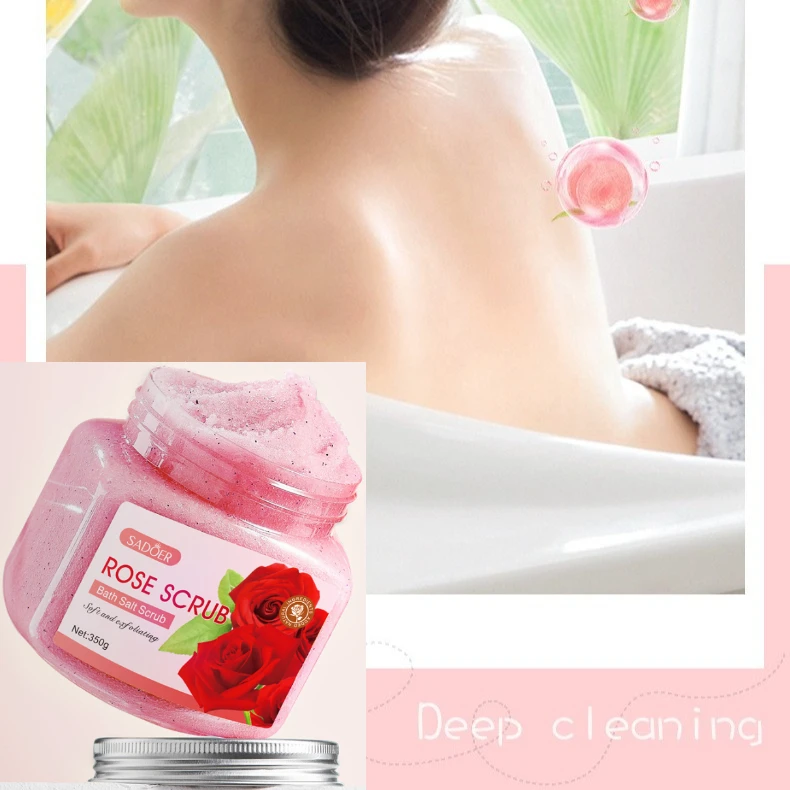 Body Scrub Bath Salt Exfoliating Delicate Skin Deep Cleansing of The Whole Body Removing Chicken Skin Body Cleansers