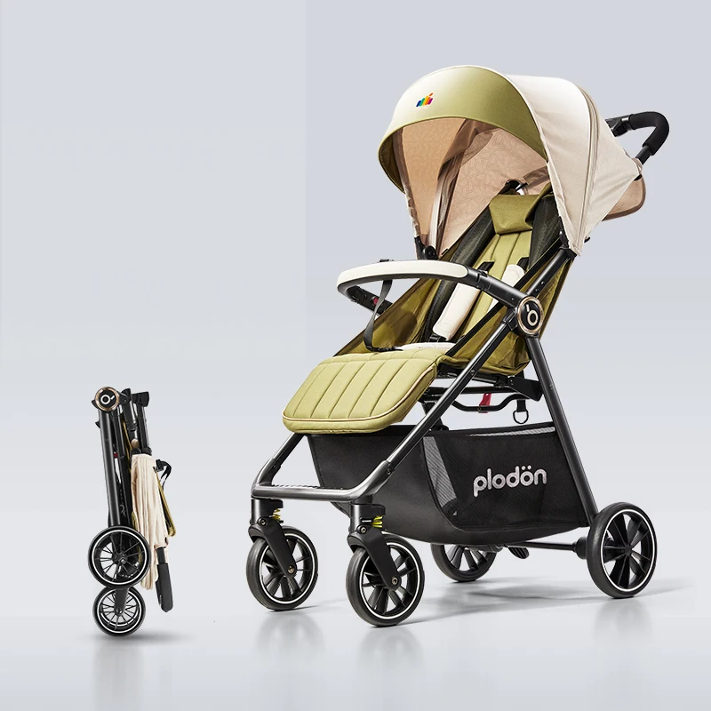 Lightweight Stroller Folding Small Travel can sit or lie down Four Seasons Available Four-wheeled Shock-absorbing Stroller