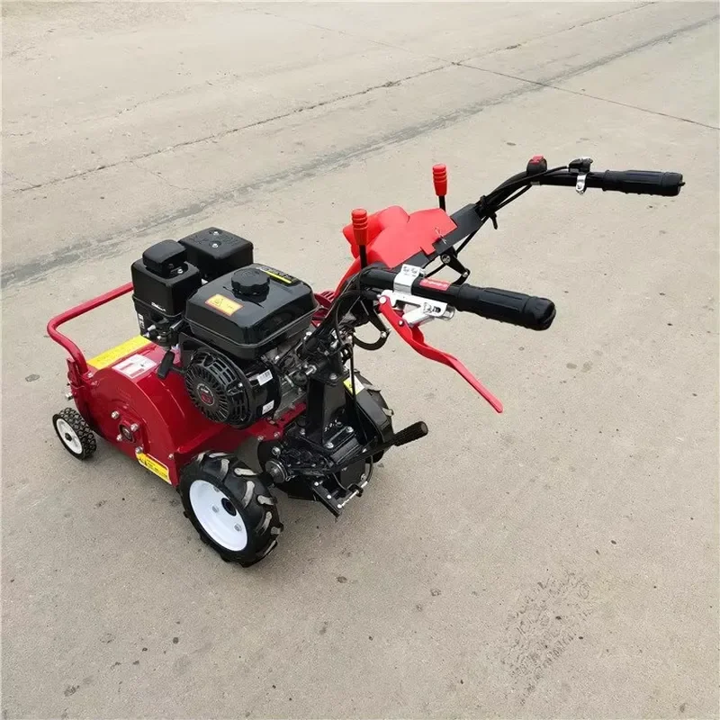 Self propelled mountain lawn mower for large-scale grass cutting, reed construction, and cargo collection