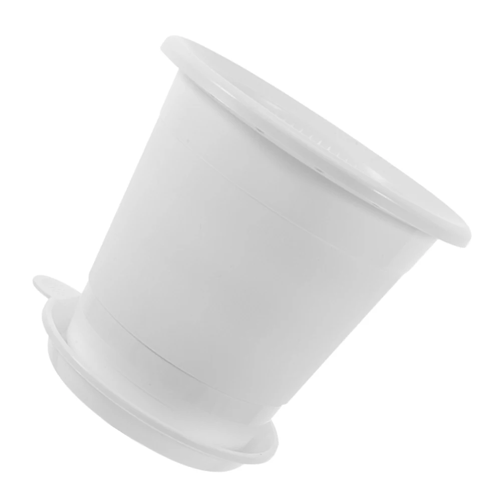 

1pcs Plastic Orchid Pot 4 Inch Flower Pots for Indoor Plants Drainage Holes Reusable Planter Small Planters Succulents Gardening