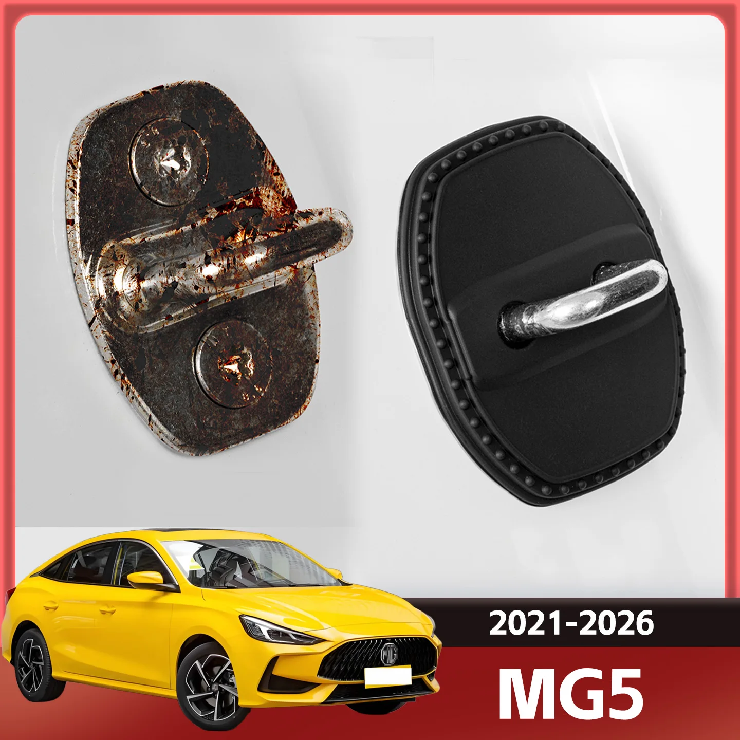 

2/4 шт. силиконовый чехол для дверного замка автомобиля, защитный декоративный чехол для MG5 2021 2022 2023 2024 2025 2026