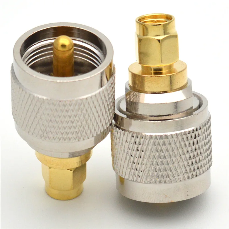 1 Stück UHF-Stecker auf SMA-Stecker RF-Koaxialadapter PL259 SO239 auf SMA-Kupferanschluss – Detail 5