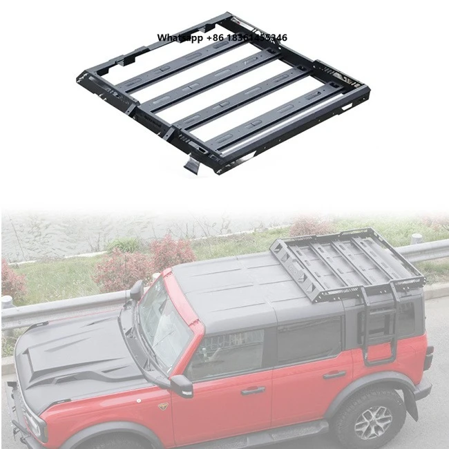 For Black Powder Coating LUMA 2/4 Door Accessories Steel Roof Rack Kit 2021-2024