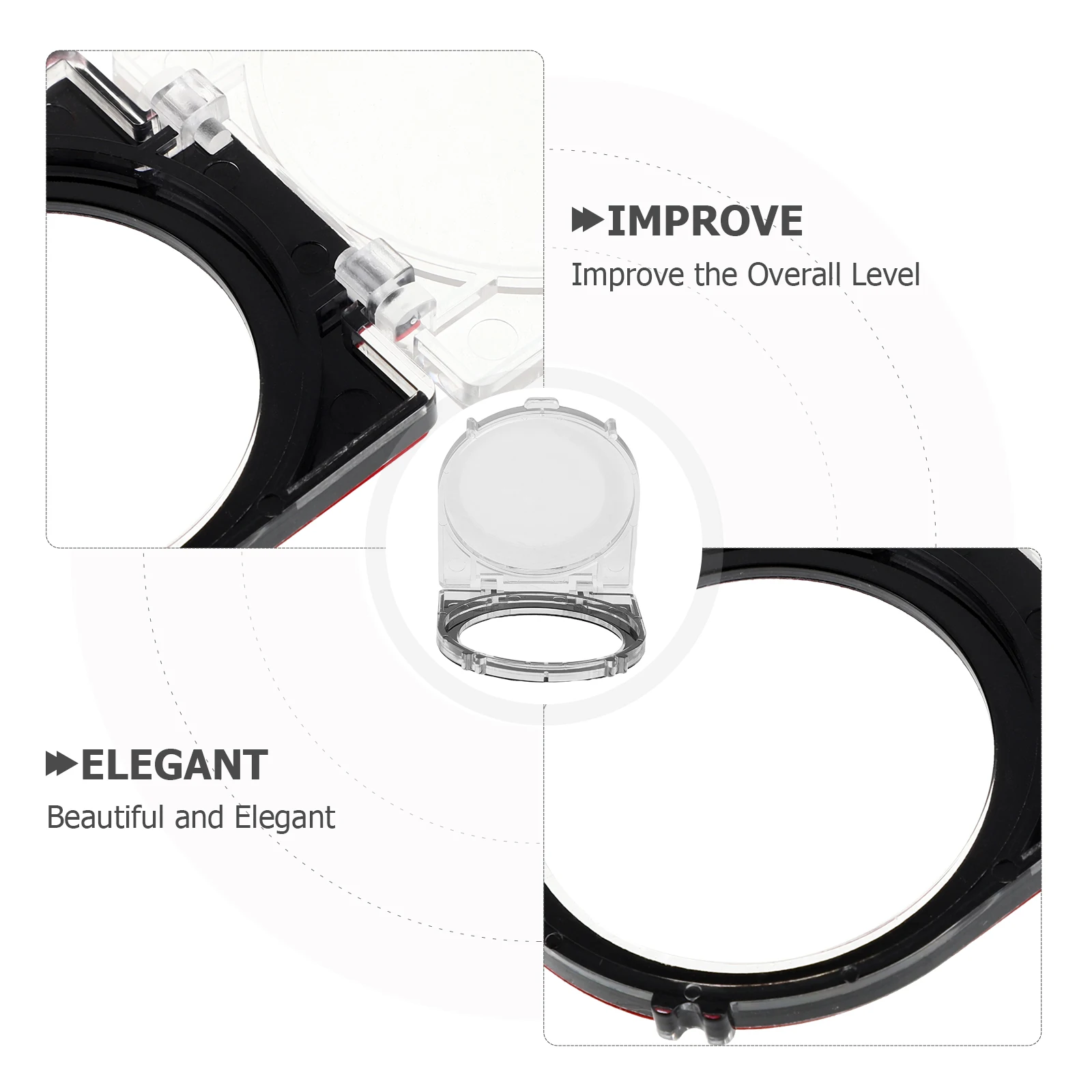 2pcs Elevator Button Protector Clear Plastic Safety Switch Cover For Computer Washing Machine Dishwasher Push Button Shield