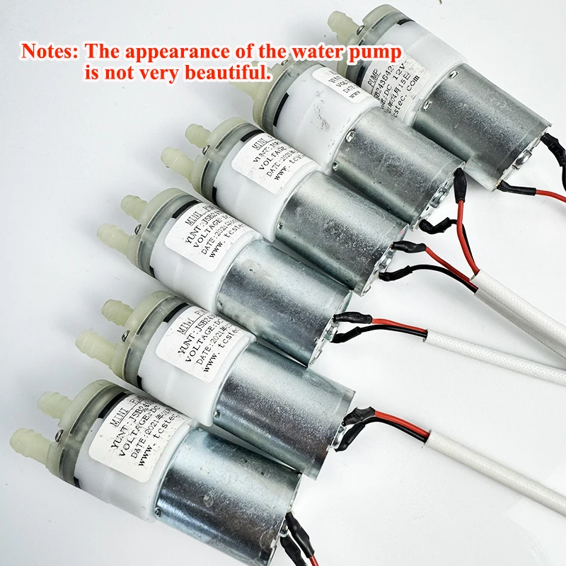 DC 12V TCS Micro 370 Precious Metal Brush Motor Water Pump Self Priming Diaphragm Water Quiet Pump for Dispenser