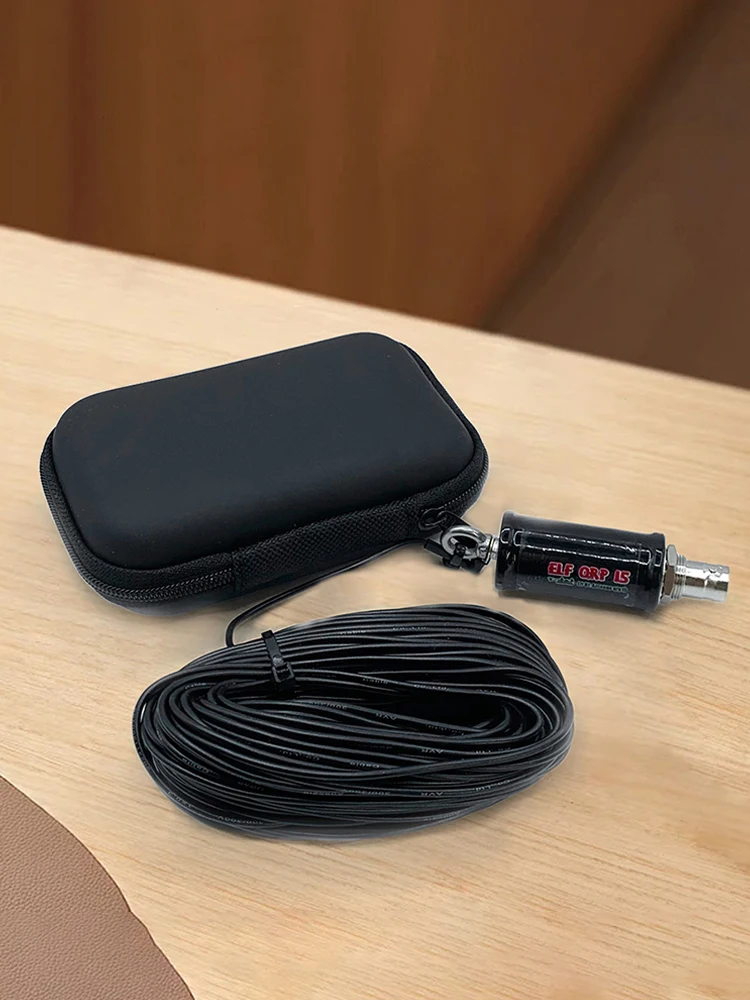 QRP15 1-30MHz แบบพกพา Mini ELF HF เสาอากาศ 50ohms เสาอากาศ HF แบบพกพาเสาอากาศคลื่นสั้นสนับสนุน 40 M/20 M/15 M/10 M ส่ง