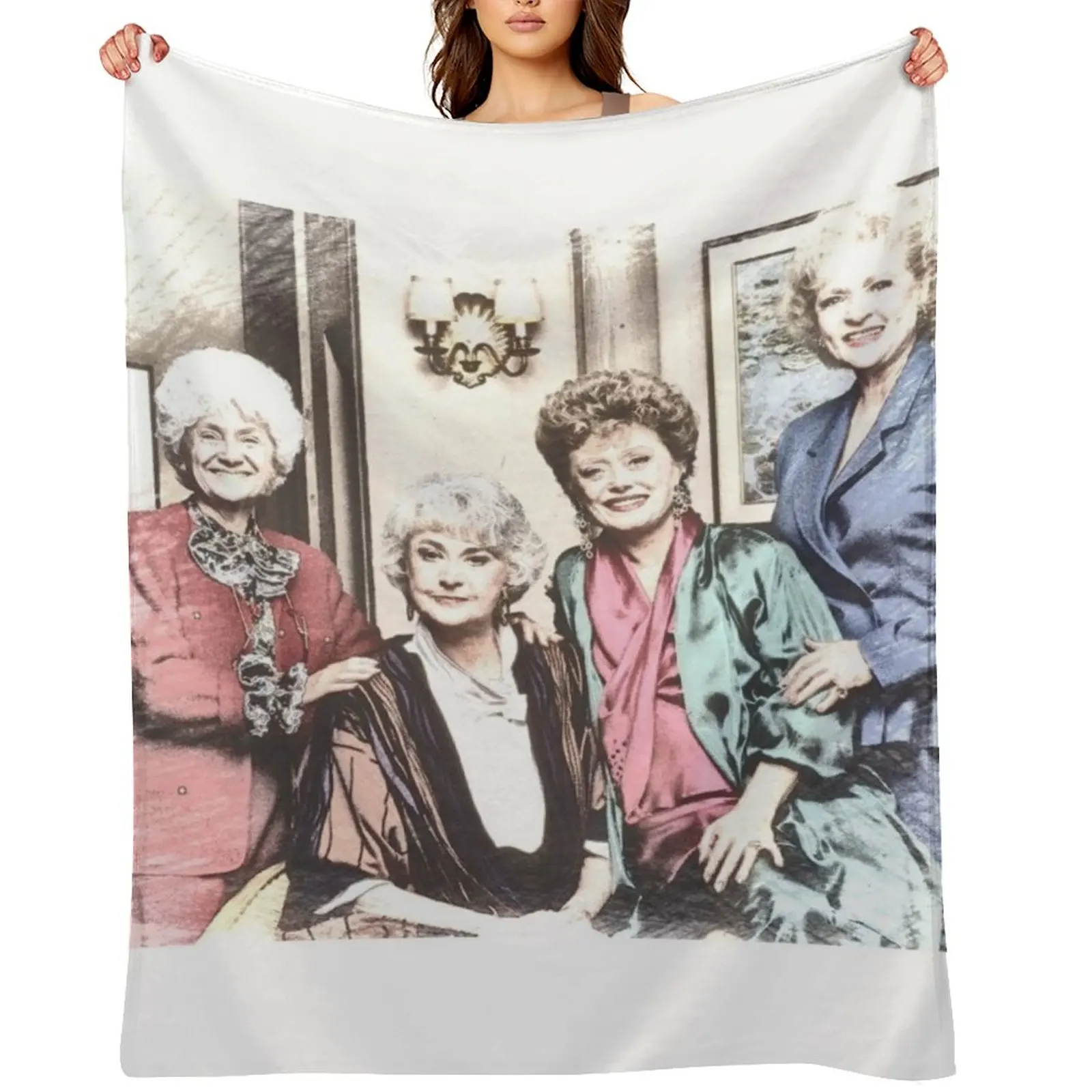 

The Golden Girls 80s Vintage Throw Blanket Moving Luxury Throw Designers halloween Blankets
