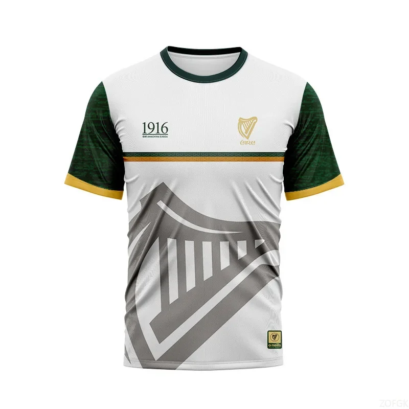 Neues, modisches und bequemes 1916-Trikot-Sport-Kurzarm-T-Shirt mit bedrucktem, modischem, lässigem, lockerem Rundhals-T-Shirt