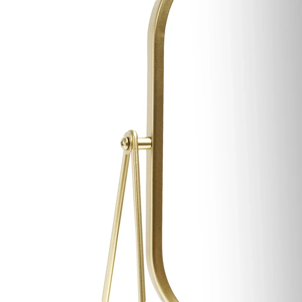 Moderne gouden tafelbladspiegel Duurzame make-up schildersezelspiegel Verstelbare kanteling Perfecte make-up Verzorging Home Decor Chique Accent