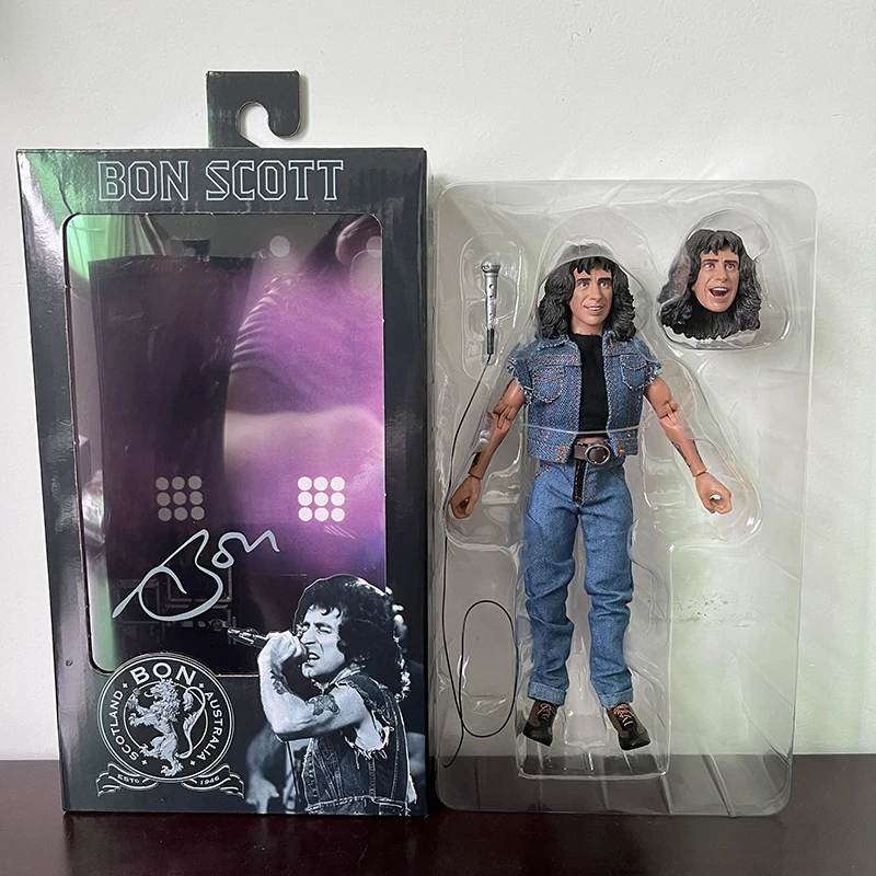 Highway To Hell Angus Young Bon Scott Action Figure Model Toys Collection Joint Movable Christmas Gift Toys For kids