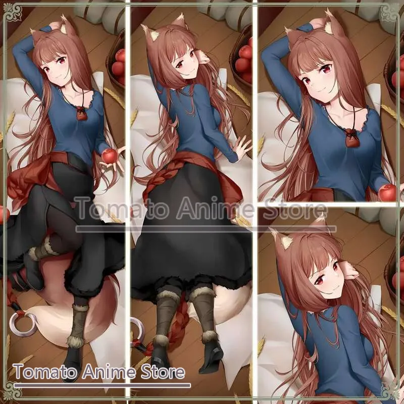

Spice And Wolf Holo Dakimakura Hing Body Pillow Case Cosplay Japanese Otaku Cushion Cover Xmas