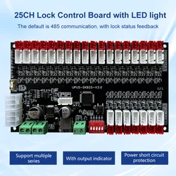 25CH Smart electronic cabinet Lock Control board Smart locker Storage Cabinet controller 12V/24V With LED light