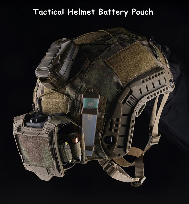 Description Picture 2 of itemTactical Helmet Battery Pouch Hunting Airsoft Fast Helmet PVS31 Battery Box Storage CS Helmet Counterweight Accessories Bag