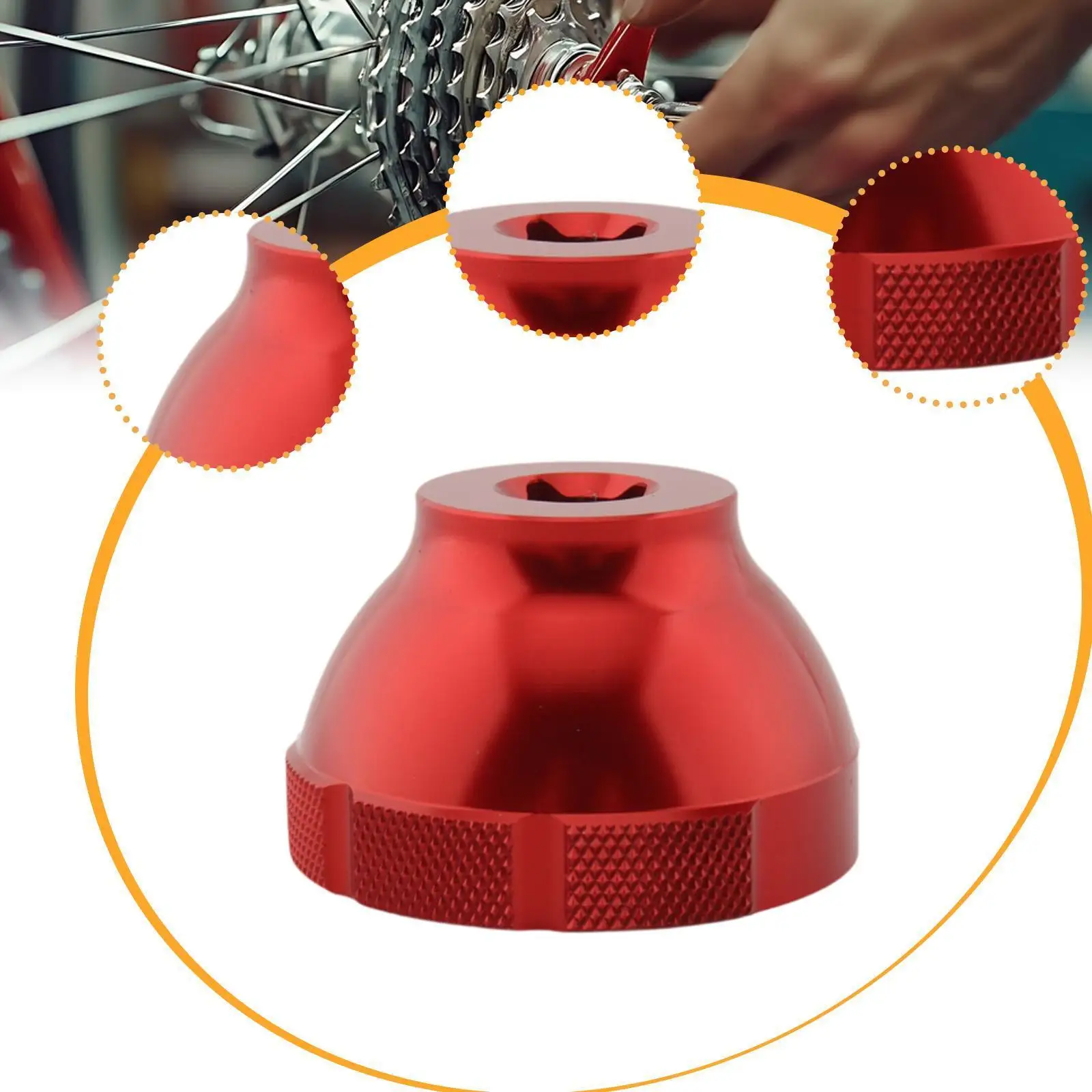 16 الشق أسفل قوس أداة إزالة الصواميل سبائك الألومنيوم كاسيت عجلة حرة مركز قفل أداة ل Bbt-69.2 BB5700 BB80 BB51 XT BB70 #5