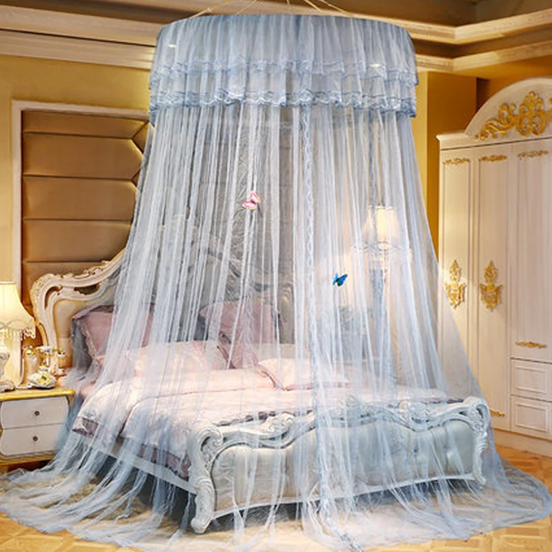 Children\'s Bed Canopy Mosquito Nets Curtain Bedding Home And Garden 1.2 Diameter Round Dome Tent Cotton Double Bed Mosquito Net