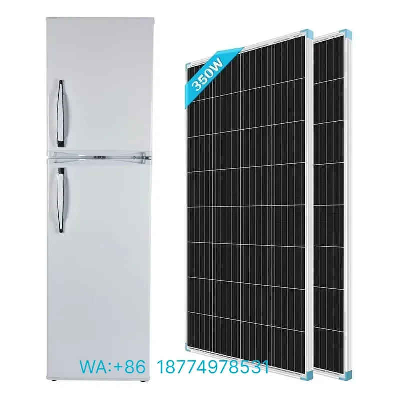 High Quality Thick Foaming Double Door Energy Saving DC 12V 24V Solar Powered Refrigerator Top Freezer Fridge 300L 200L 100L