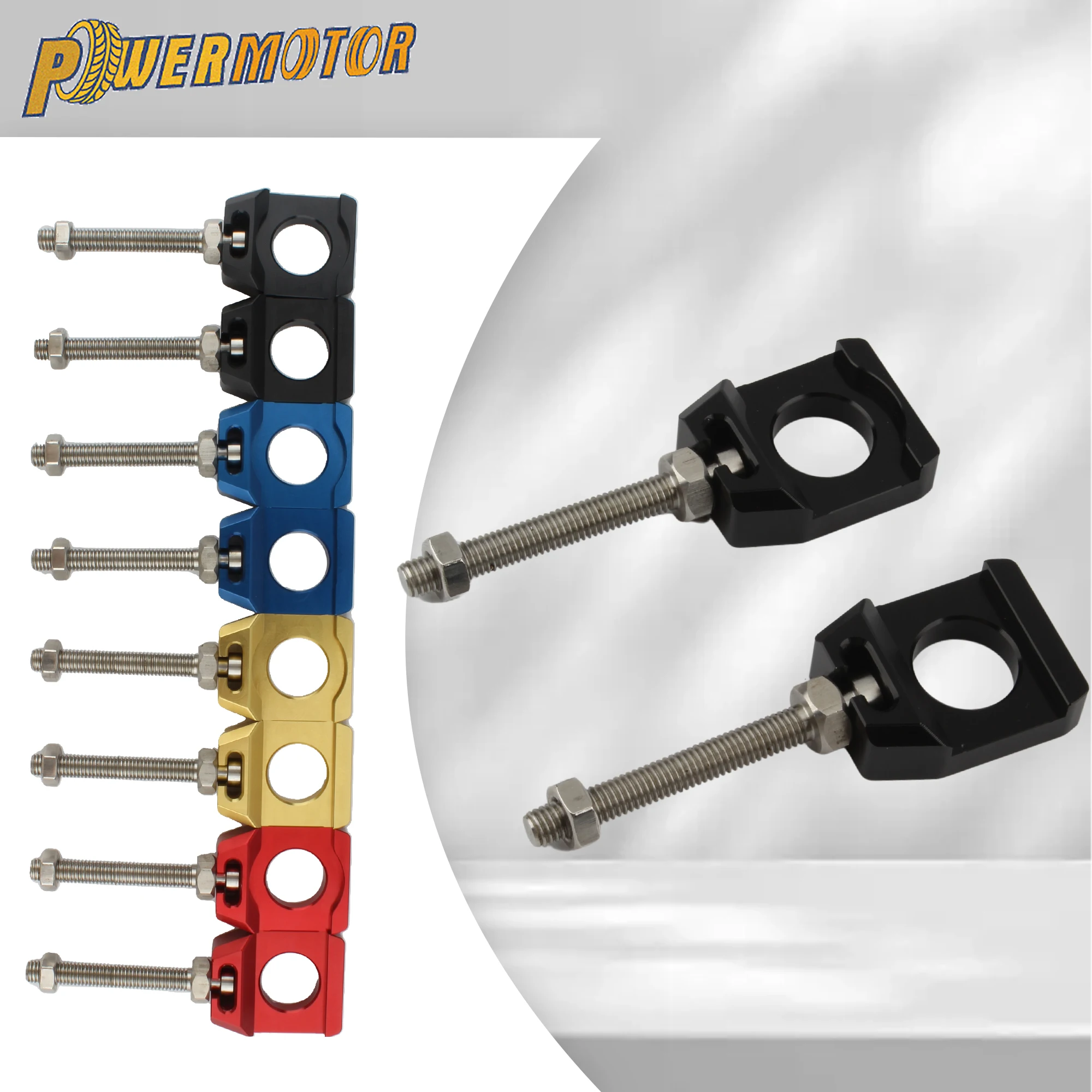 

For Surron Ultra Bee Electric Bike Axle Block Chain Regulator Adjuster Bolt CNC Aluminum Alloy Enduro Motorcycle Accessories