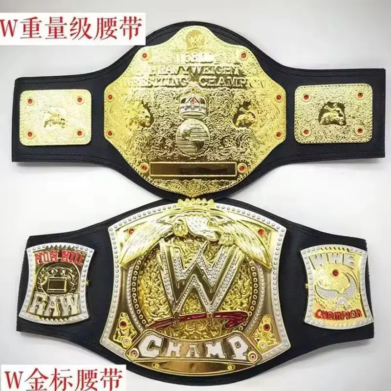 High Quality Boxing Champion Belt Toys Championship Gold Belt Ornaments Occupation Wrestling Gladiator Cosplay Boy Birthday Gift