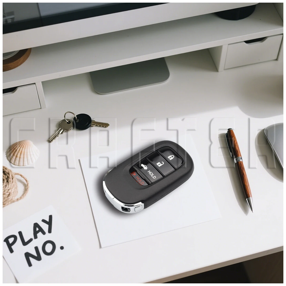 مفتاح Crafters KR5TP-4 رقاقة 4A 433 ميجا هرتز مفتاح السيارة الذكية لهوندا أكورد الطيار HR-V CR-V سيفيك 2022 + 72147-T20-A11 A3C0775510100 #6