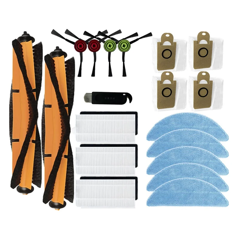 A86I-Für Xiaomi Lydsto R3 Roboter Staubsauger Wichtigsten Seite Pinsel Hepa-Filter Mopp Lappen Tuch Staubbeutel Zubehör Teile