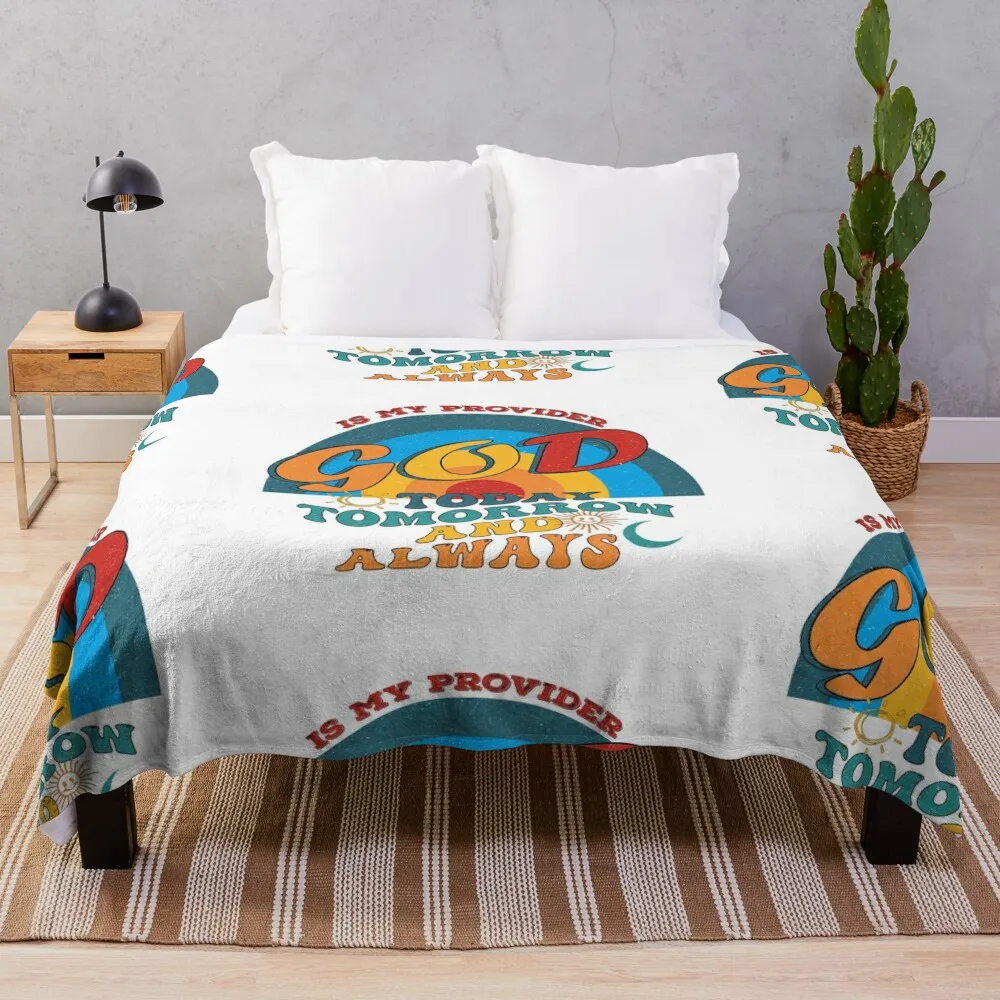 God is my provider Throw Blanket for winter Tourist Blankets