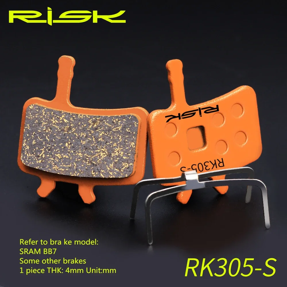 RISK Klocki Hamulcowe Wielometalowe do Rowerów M445 M355 M395 M8000 XT XTR BB5 MTB Rowerów Górskich i Szosowych, Miedziano-Włókniste, Żywiczne, Organiczne — zdjęcie 4