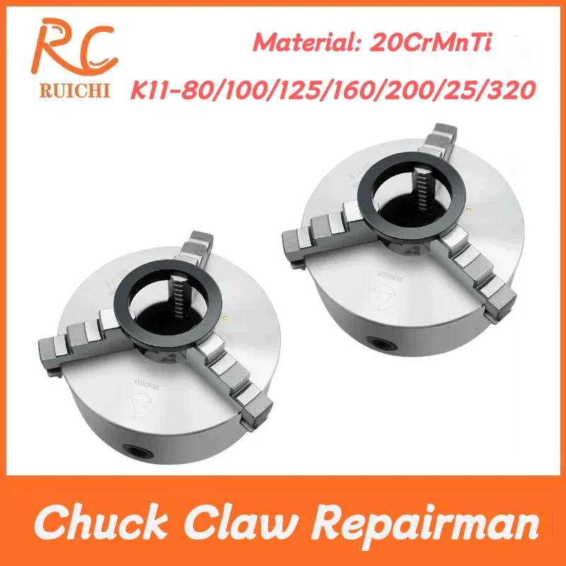 

Manual Self Centering Three/Four Claw Chuck Drilling Machine Claw Corrector K11-80/100/125/160/200/250 for Precision Calibration