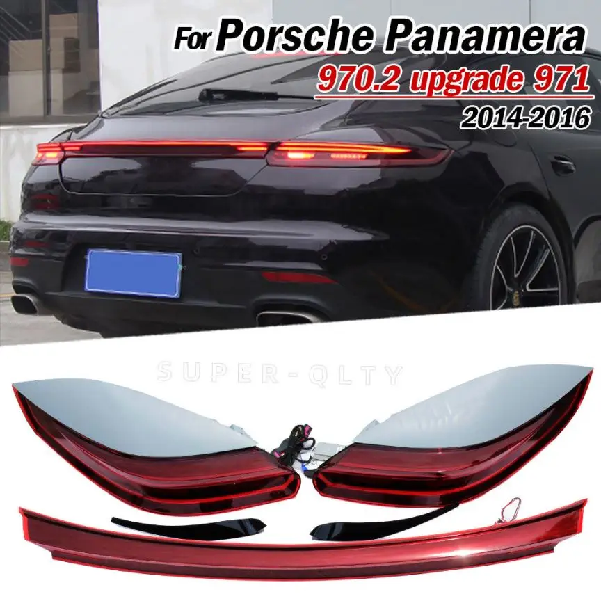 Dla tylnych świateł Porsche Panamera 2009-2016 tylne światło 970.2 aktualizacja 971 tylne światła Plug and Play zespół tylnego światła tylnego