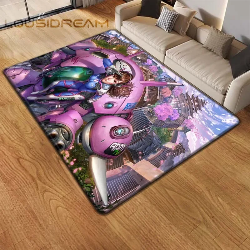 GAME OverWatch Gunfight Carpet Kitchen Mat Entrance Doormat Bedroom Floor Decoration Living Room Carpet Bathroom Anti-slip Rugs