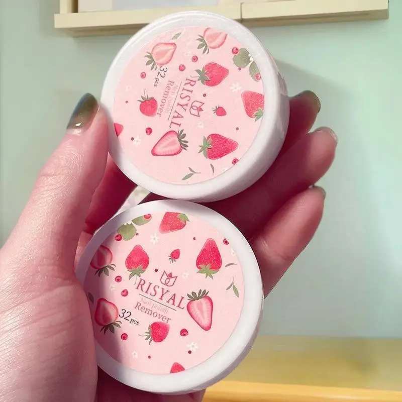 32 قطعة/صندوق لوازم إزالة الأظافر القابل للتصرف الطبيعية الآمنة طلاء الأظافر إزالة الصمغ منشفة مسمار قطعة أدوات مانيكير