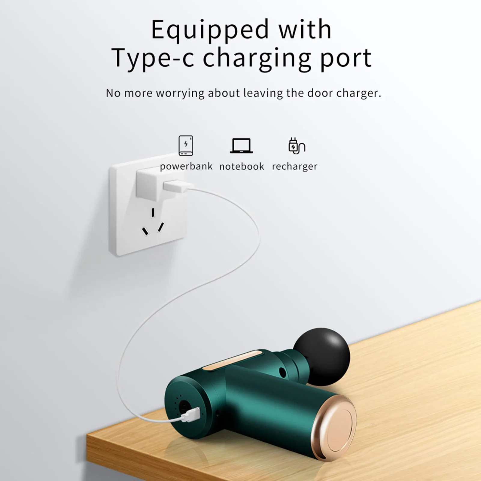 Mini pistola per massaggio fasciale Potente mini pistola per massaggio dei tessuti profondi per il recupero muscolare e il sollievo dal dolore con 4 accessori