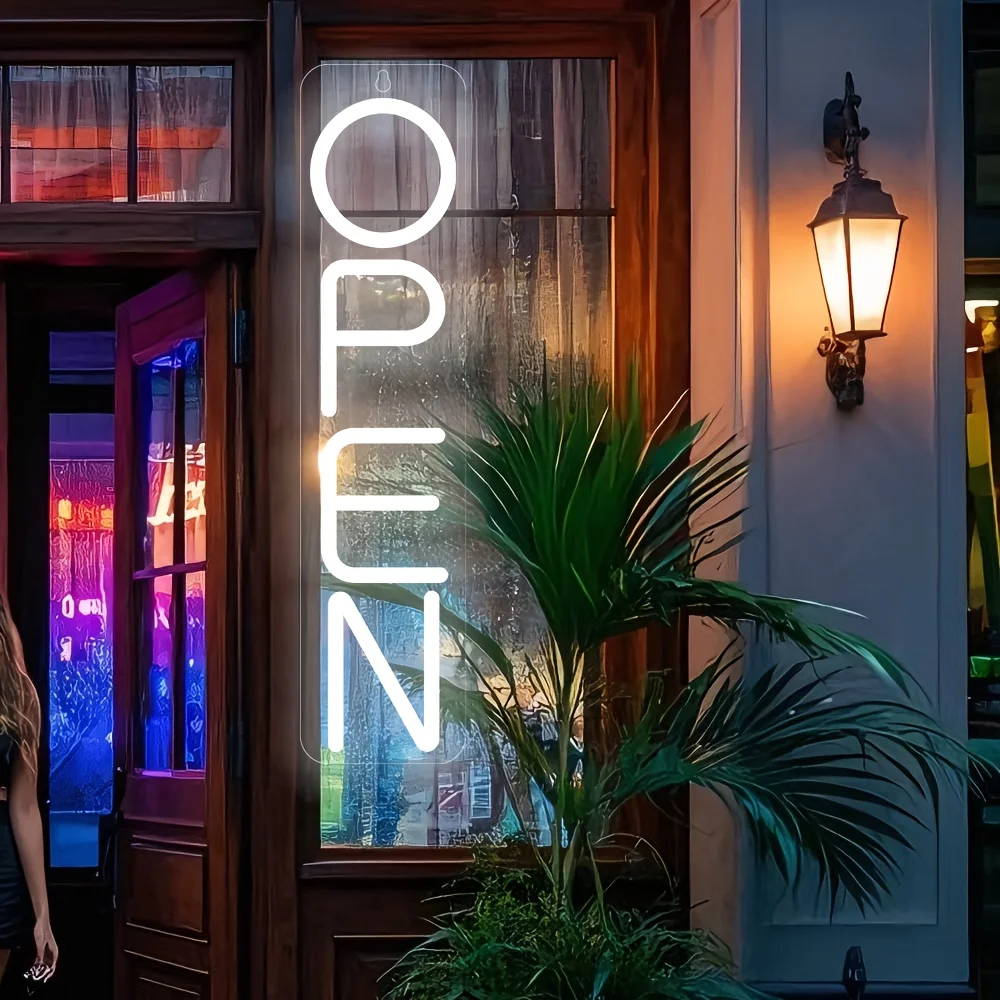 Offenes Neonschild, LED-Neonlicht für gewerbliche Wandleuchte, USB-betrieben, für Bars, Geschäfte, Cafés, Hotels im Freien