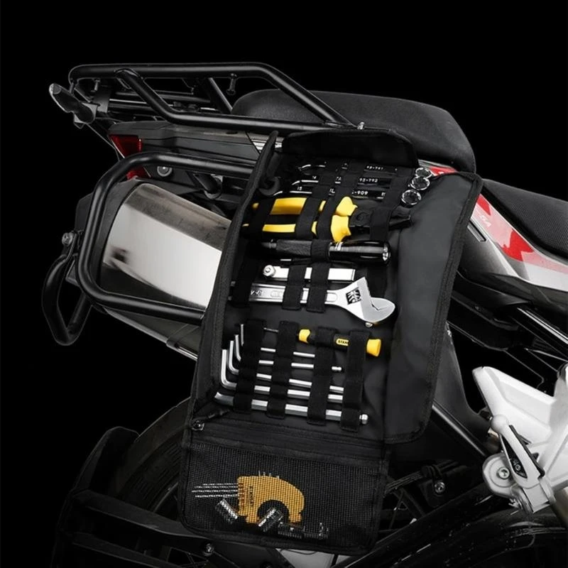 Multifunction Motorcycle Accessory Storage Solution Efficient Design Roll Up Bags Organizers For Enthusiasts