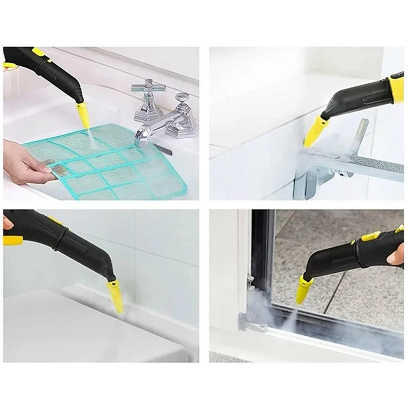 HEIßER 6-teiliges Rundbürsten-Düsenset für Karcher SC1 SC2 SC3 SC4 Dampfreiniger-Teile