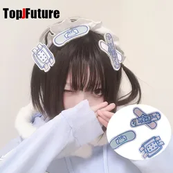 Gothic Y2K Girl Harajuku Lolita Subculture Medical cute bandage combination medical band aid Hair Clips hairgrips Hairpin pin