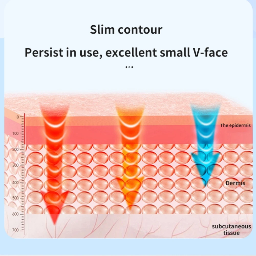 เครื่องนวดอุปกรณ์ความงามหน้ารูปตัววีไฟฟ้าอัจฉริยะ EMS เครื่องนวดกระชับหน้าช่วยขจัดกระชับผิวบริเวณคางสองชั้น