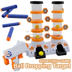 2024 Latest Ball Dropping Target Scoring Shooting Target For Nerf Guns Soft Bullets Kids Competitive Game Toys Gun Accessories