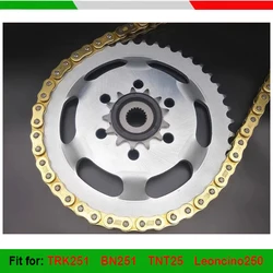 Silent Durable Chain SPROCKET KIT Fly Chain Wheel Kit for Benelli TRK251 BN251 TNT25 TNT250 Leoncino250 / BN TRK TNT 25 250 251