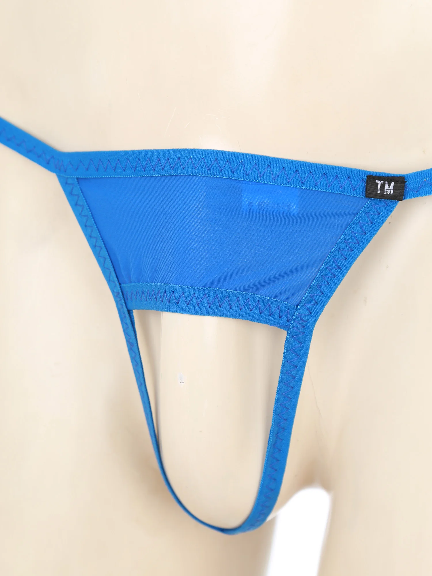 

Men Sexy Hollow Out Crotch G-strings Underwear T-back Thongs Elastic Spaghetti Band Panties for Couple Games Special Nights