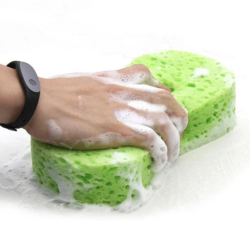 2/5pc Car Wash Sponge Block Car Motorcycle Cleaning Supplies Large Size Sponge Brush Dusting Random Color Car Cleaning Tools