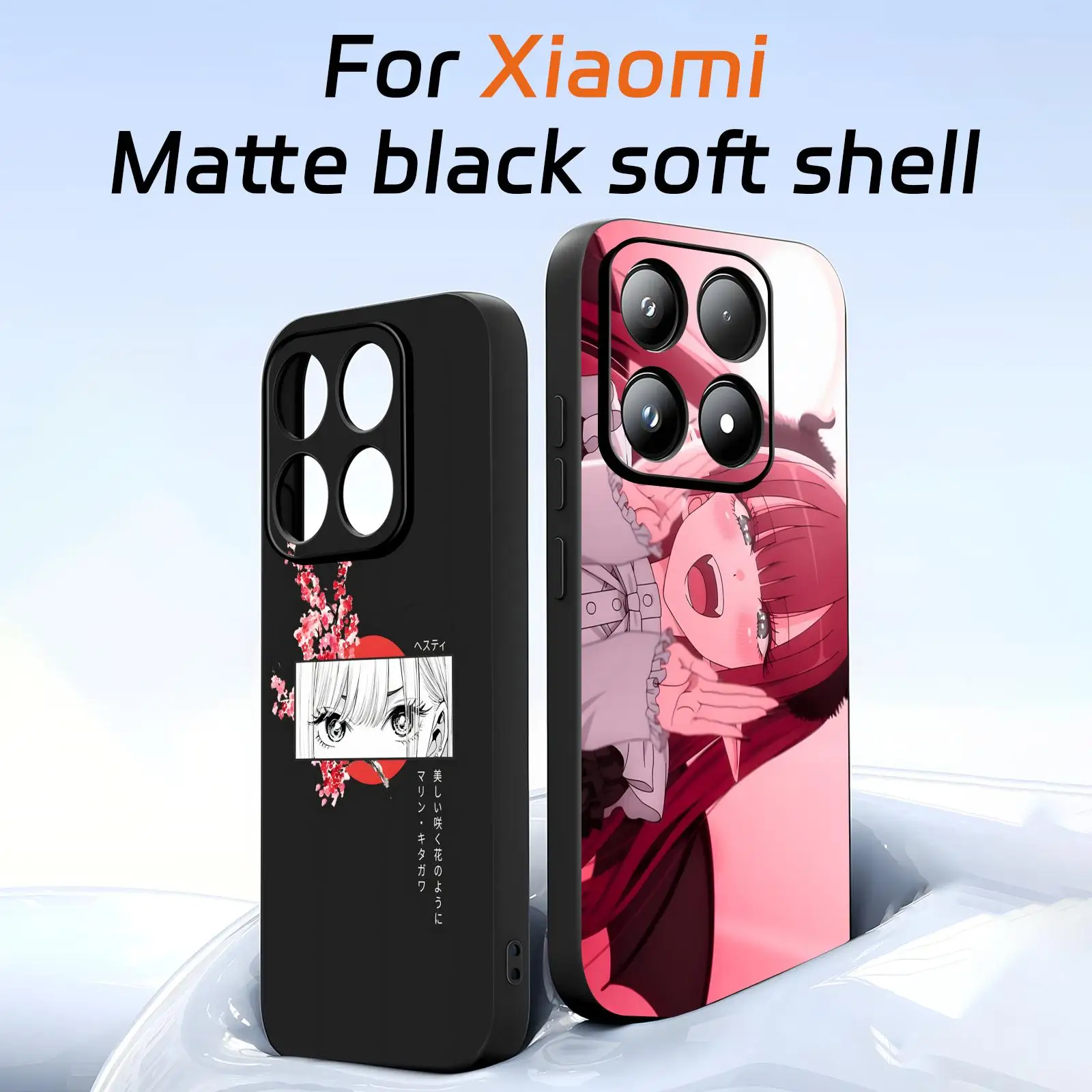 Anime My Dress-Up Darling  Phone Case For Xiaomi 17 15 14 13 12 11 T Ultra Pro Soft black Shockproof Cover