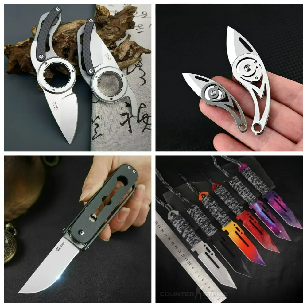 

New Multiple Outdoor High Hardness Multifunctional Folding Knives, Straight Knives Suitable for Camping, Barbecue, Hiking