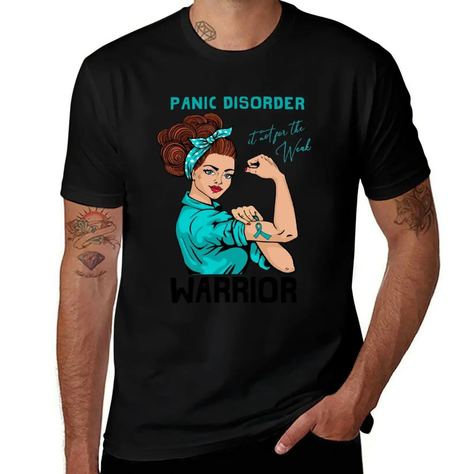 

PANIC DISORDER Warrior It's Not For The Weak T-Shirt shirts graphic rapper graphic tees sports fans mens workout shirts