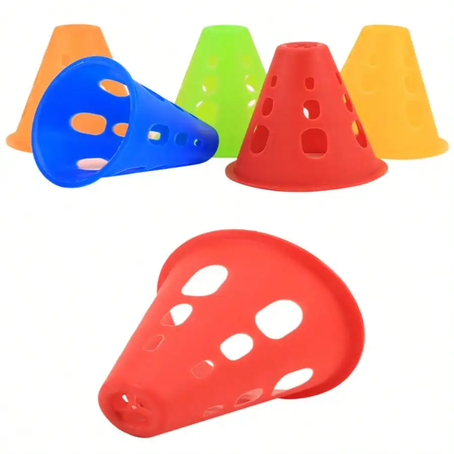 10pcs Wind blocking boards with holes, ice skating practice track guardrails, traffic cones