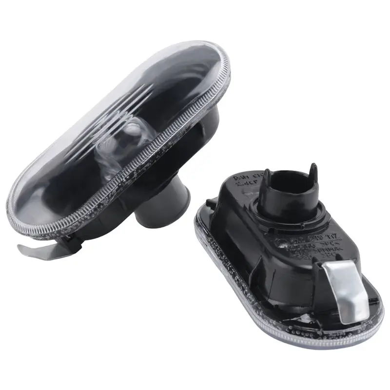 BB AT-2Pcs Car Side Marker Turn Signal Warning Light Black Lamp Cover For MK4 Golf Jetta Bora,B5/B5.5 Passat,Beetle