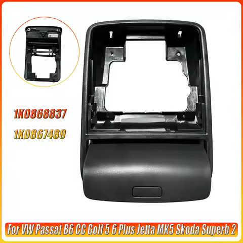 For VW Passat B6 CC Golf 5 6 Plus Jetta MK5 Skoda Superb 2 New Black Interior Sun Glasses Holder Box Frame 1K0868837 1K0867489