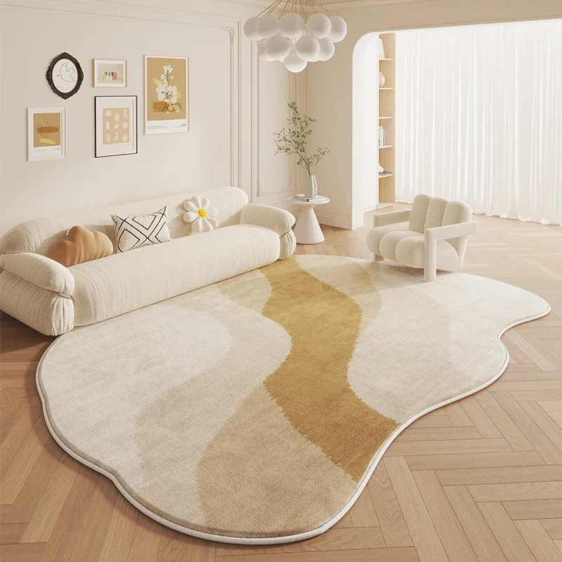 Welcome Mat Carpet Aesthetic Fluffy Soft Simple Bedside Carpet Irregular Blanket Alfombras Para Dormitorio Home Accessories