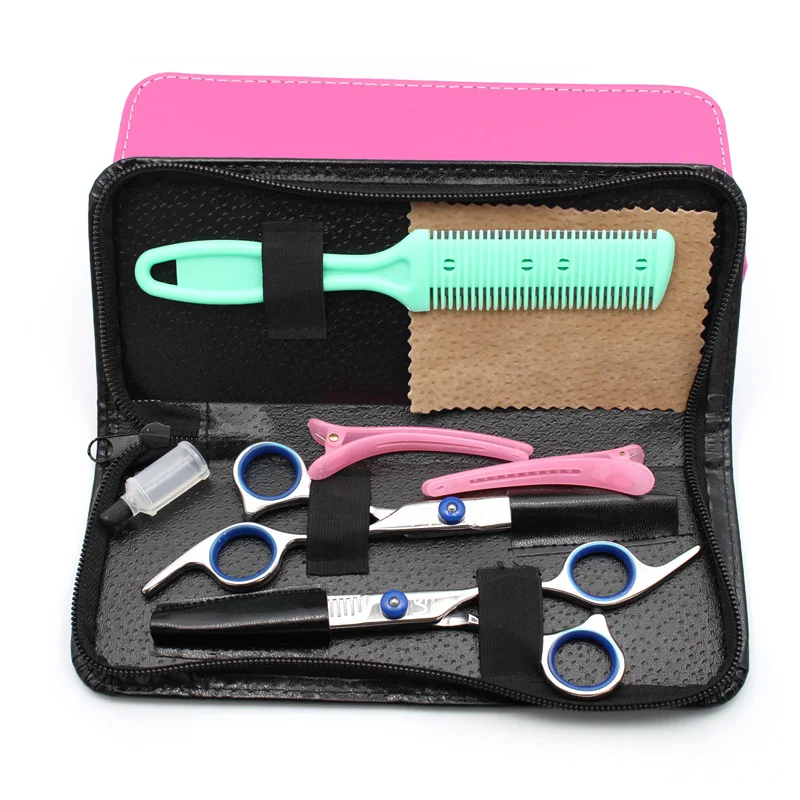 Haircut Scissors Bag Professional Salon PU Leather Zipper Portable Pouch Box Hairdressing Hairstyling Scissors Case Barbershop