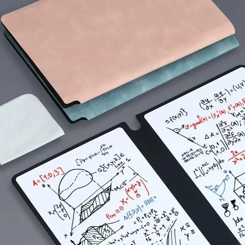 Notebook cancellabile multiuso Superfici in pelle PU Lavagna riutilizzabile portatile per appunti da ufficio per studenti 24,2