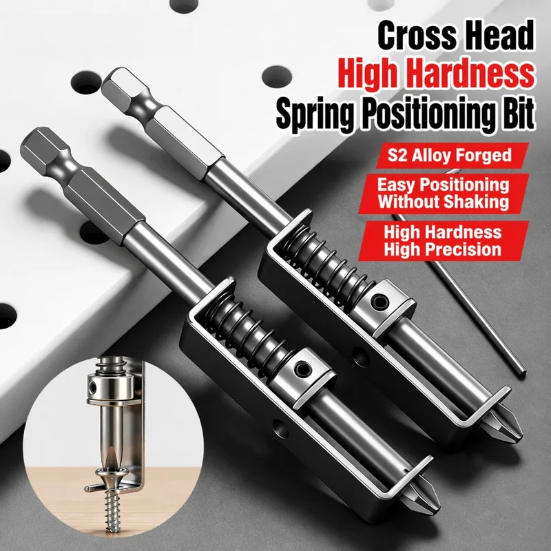 Universal Fixed PH2 Spring Positioning Screwdriver Bit High Hardness Concentric Shaft for Precision Drilling Applications
